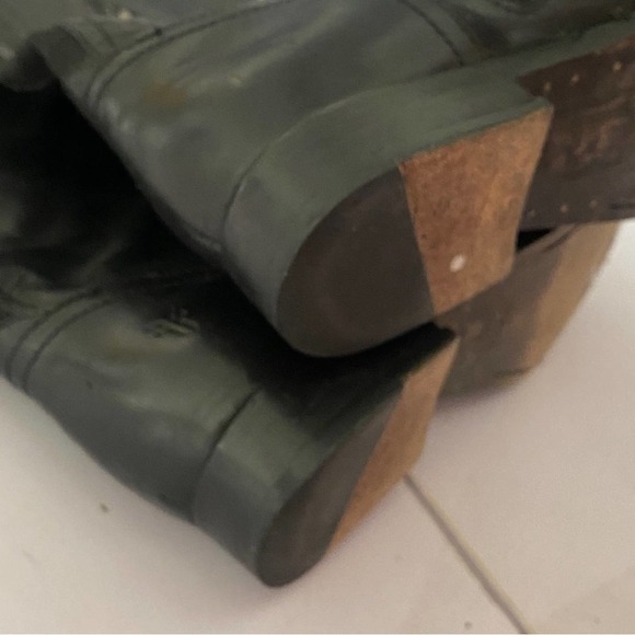 Frye black Leather over knee Western English Melissa boots elastic calf size 7 - Picture 5 of 8